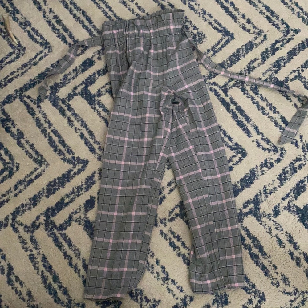 Girls plaid pants